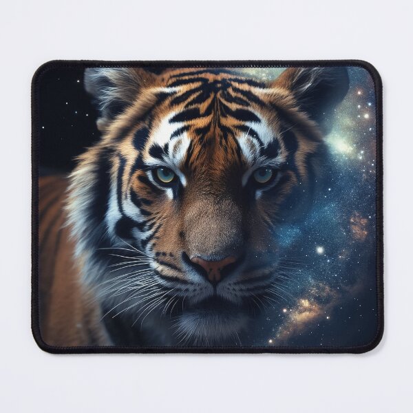 Item preview, Cosmic Tiger – Photorealistic Tiger Merging with Galaxy designed and sold by ArtiQreate.