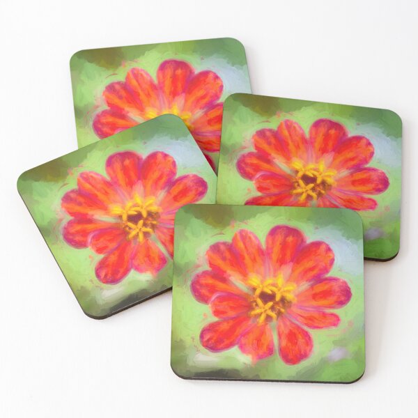 Item preview, Red Zinnias Elegans X106 designed and sold by RichFrancoCars.