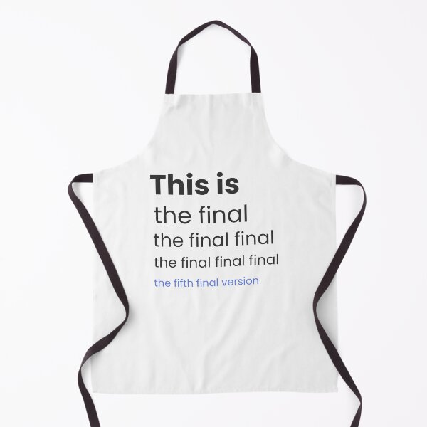 Item preview, The Fifth Final Version – Funny Work-In-Progress Quote for Designers & Creatives designed and sold by WittyBrand.