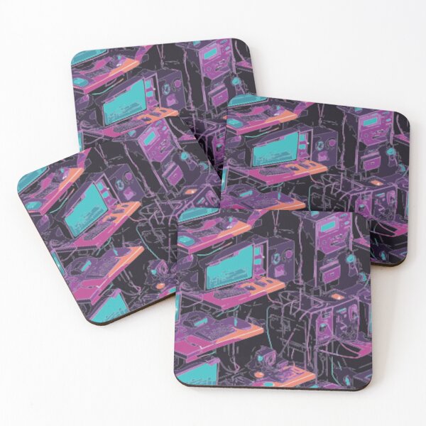 Item preview, Neon Command Center – Retro Tech Overload designed and sold by LuxuryApparels.