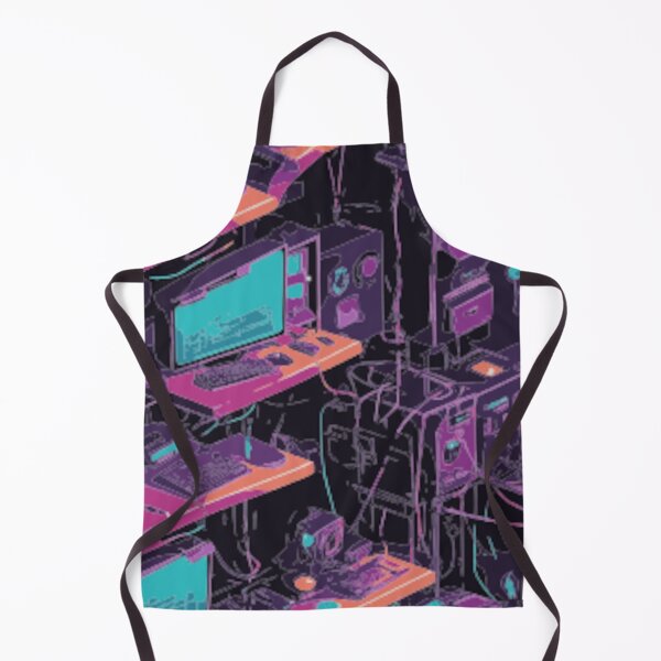 Item preview, Neon Command Center – Retro Tech Overload designed and sold by LuxuryApparels.