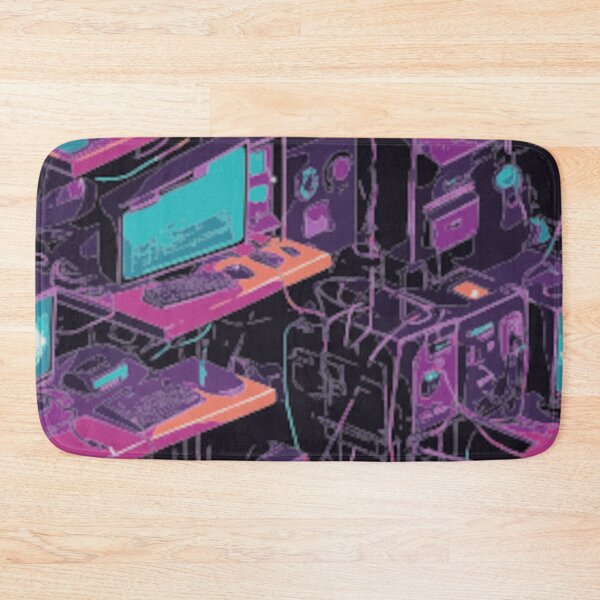 Item preview, Neon Command Center – Retro Tech Overload designed and sold by LuxuryApparels.