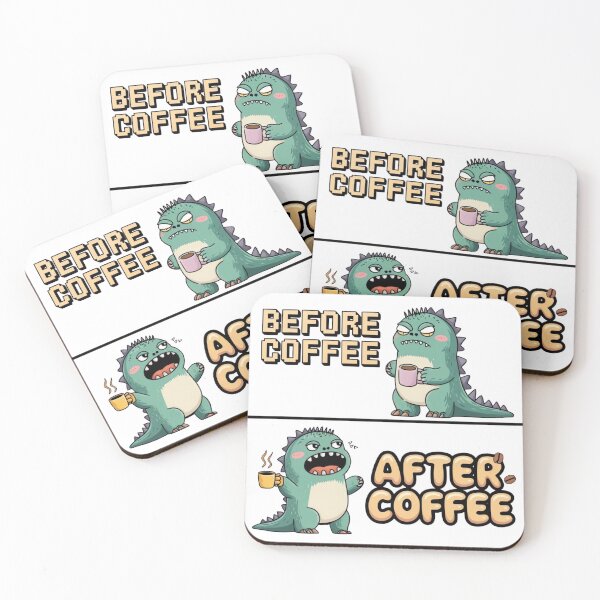 Item preview, Caffeinezilla – Before & After Coffee Tee designed and sold by ARTReMi.