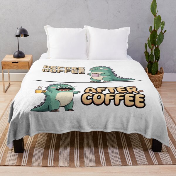 Item preview, Caffeinezilla – Before & After Coffee Tee designed and sold by ARTReMi.
