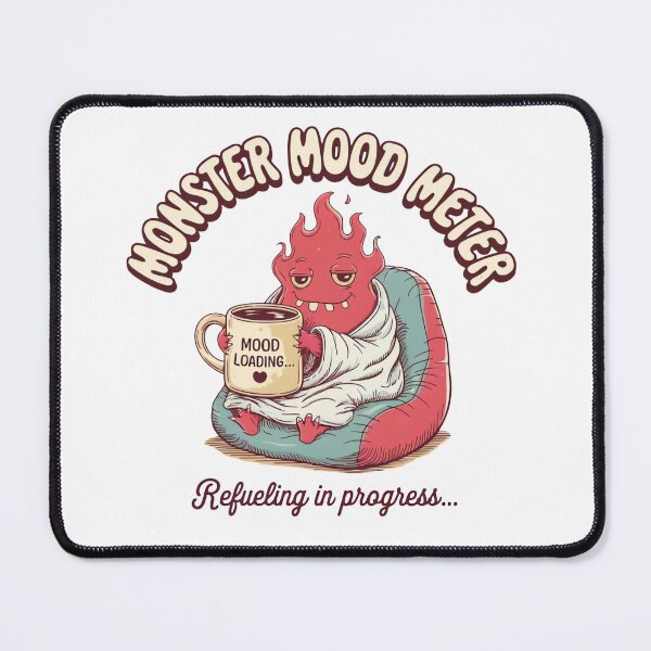 Item preview, Monster Mood Meter – Kawaii Coffee Lover Tee designed and sold by ARTReMi.
