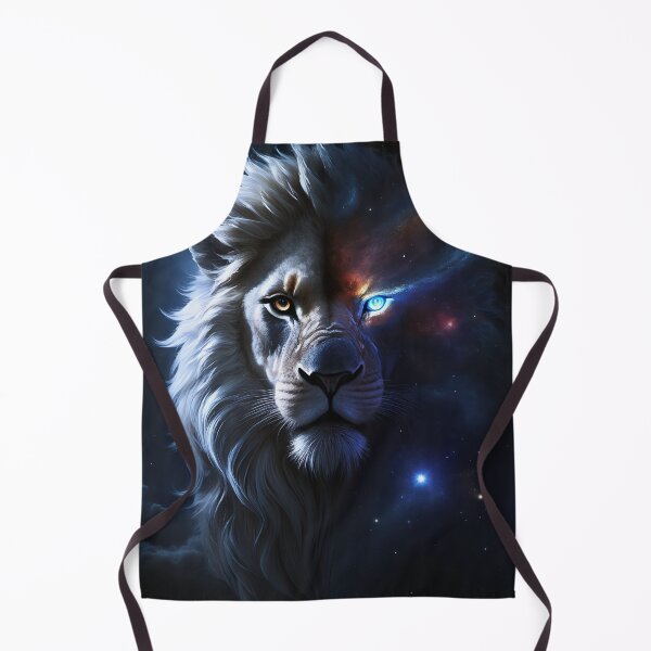 Item preview, Cosmic Lion – Hyper-Realistic Lion Portrait Dissolving into Galaxy and Stars designed and sold by ArtiQreate.