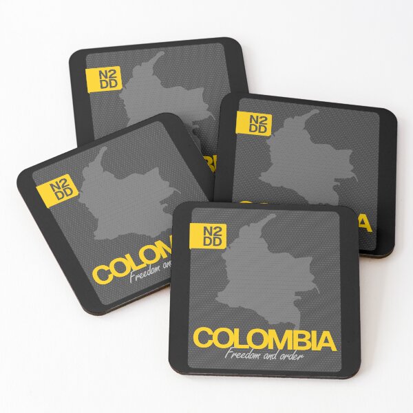 Item preview, Colombia & Country Slogan - N2DD designed and sold by Evilcraft Designs.