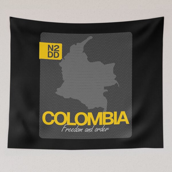 Item preview, Colombia & Country Slogan - N2DD designed and sold by Evilcraft Designs.