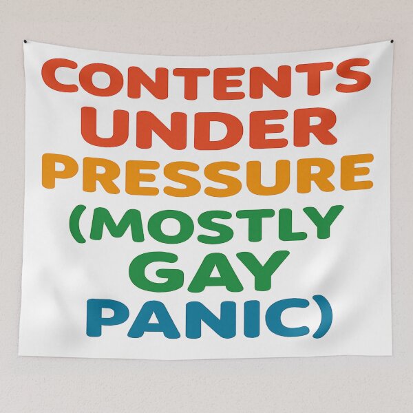 Item preview, Contents Under Pressure (Mostly Gay Panic) designed and sold by Owcomm.