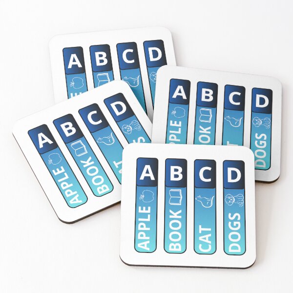 Item preview, A B C D word  designed and sold by 4Dart.