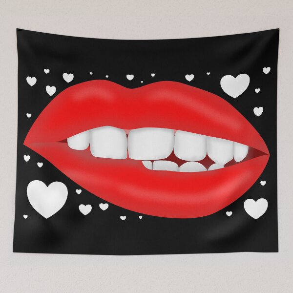 Item preview, lip biting  designed and sold by Heather H Designs .