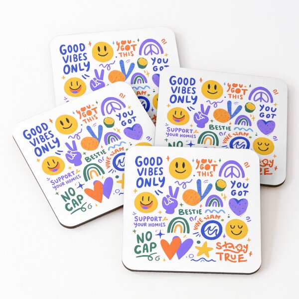 Item preview, Good Vibes Only Bestie | Gen Z Doodle Positive Art 2025 designed and sold by AnnDesignStudio.