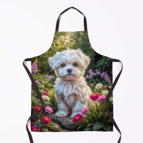 Item preview, Kaleb Maltese Puppy Portrait Painting designed and sold by Heart and Soul Studio.