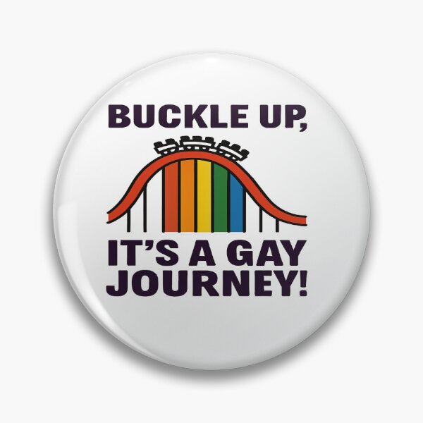 Item preview, Buckle Up, It's a Gay Journey! Rainbow Rollercoaster designed and sold by Owcomm.