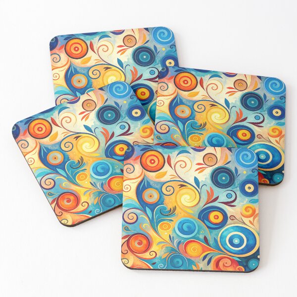 Item preview, Whimsical Swirls Pattern designed and sold by ArtFactoryAI.