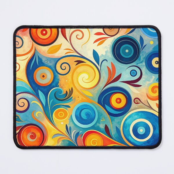 Item preview, Whimsical Swirls Pattern designed and sold by ArtFactoryAI.