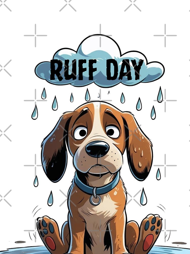 Thumbnail 4 of 4, iPhone Case, Dog Ruff- Ruff Day designed and sold by Playporium.