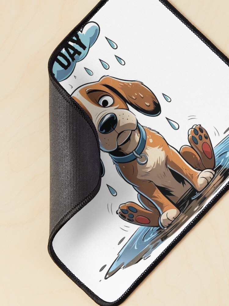 Thumbnail 2 of 5, Mouse Pad, Dog Ruff- Ruff Day designed and sold by Playporium.