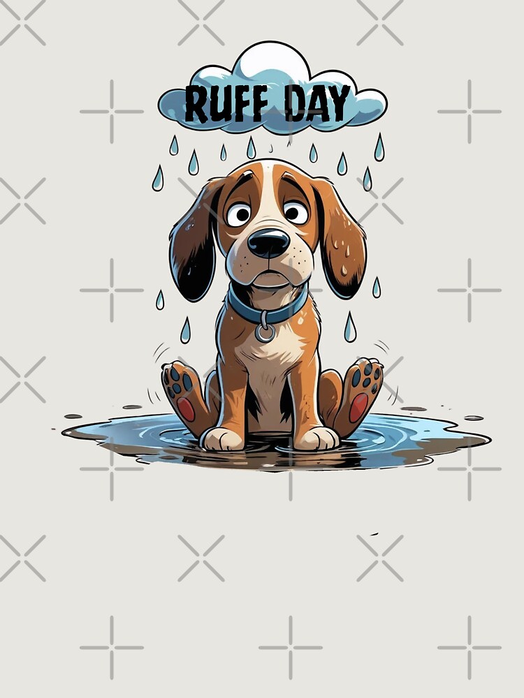 Thumbnail 6 of 6, Premium Oversized Sweatshirt, Dog Ruff- Ruff Day designed and sold by Playporium.