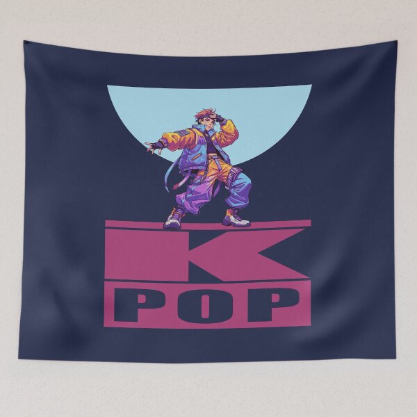 Item preview, Colorful K-Pop Dancer Street Style designed and sold by KiwiRider.