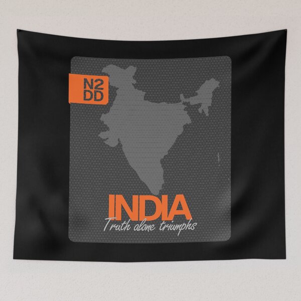 Item preview, India & Country Slogan - N2DD designed and sold by Evilcraft Designs.