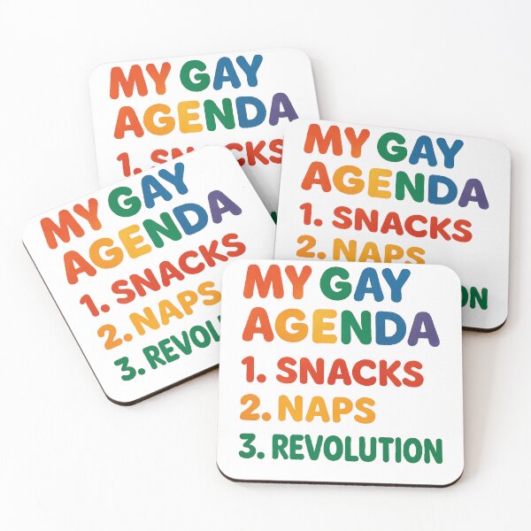 Item preview, My Gay Agenda: Snacks, Naps, Revolution! designed and sold by Owcomm.