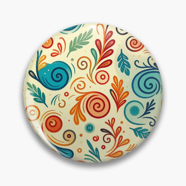 Item preview, Whimsical Swirls Pattern designed and sold by ArtFactoryAI.