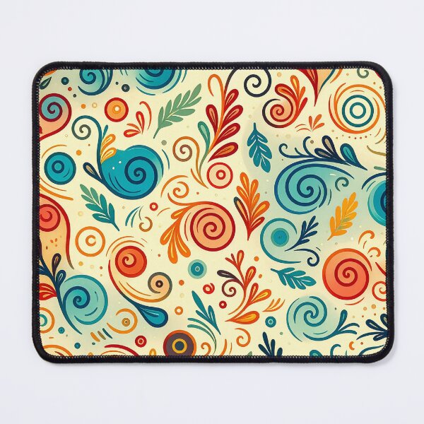 Item preview, Whimsical Swirls Pattern designed and sold by ArtFactoryAI.