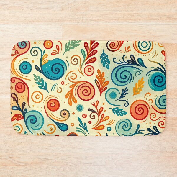 Item preview, Whimsical Swirls Pattern designed and sold by ArtFactoryAI.