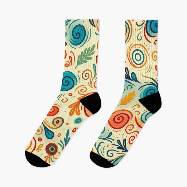 Item preview, Whimsical Swirls Pattern designed and sold by ArtFactoryAI.