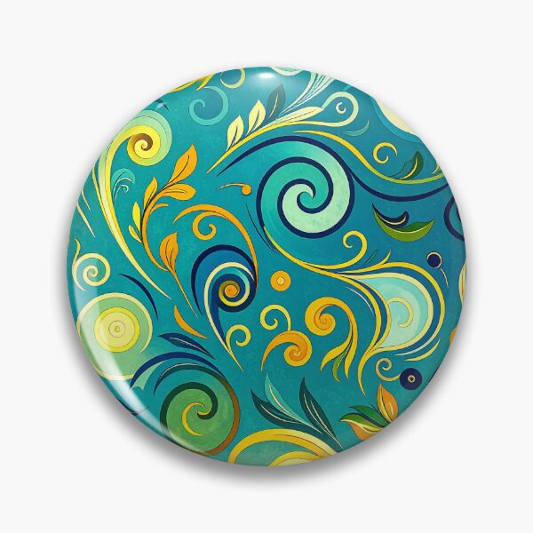 Item preview, Whimsical Swirls Pattern designed and sold by ArtFactoryAI.