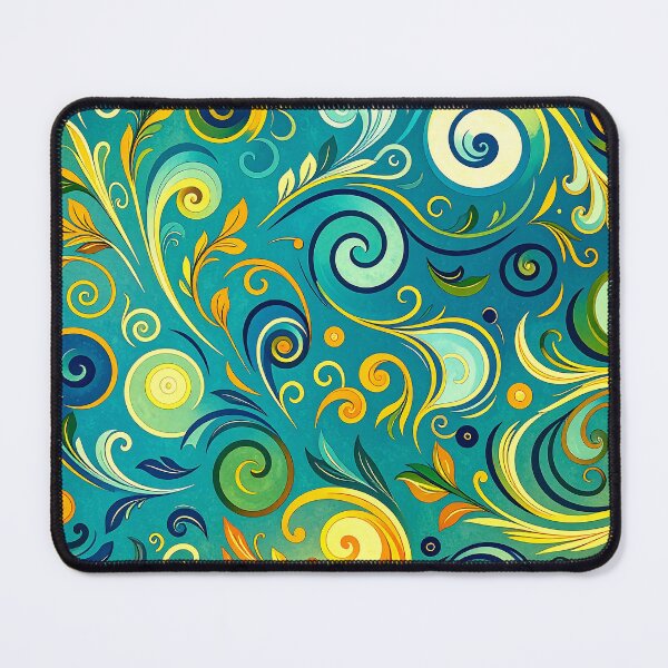 Item preview, Whimsical Swirls Pattern designed and sold by ArtFactoryAI.