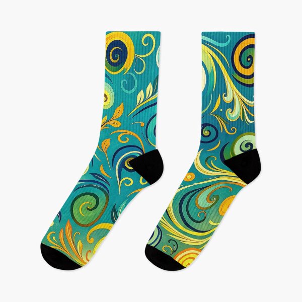 Item preview, Whimsical Swirls Pattern designed and sold by ArtFactoryAI.