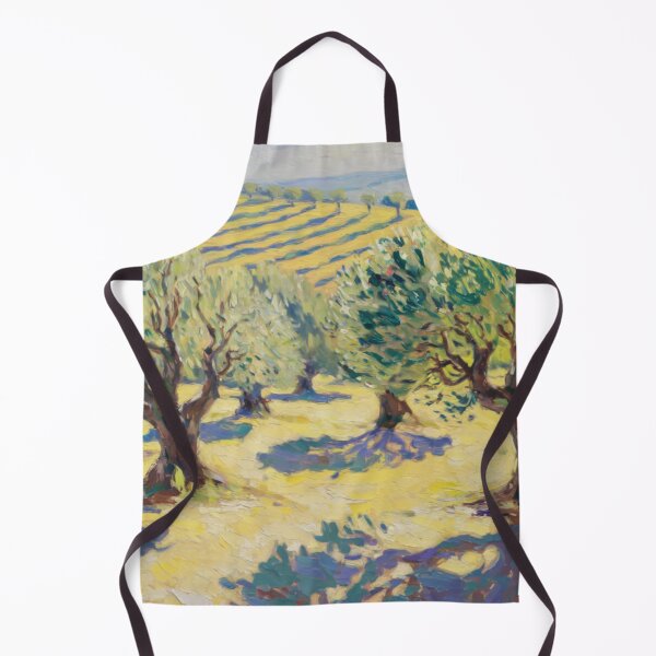 Item preview, Vineyard and Sunlit Olive Grove | Watercolor designed and sold by CARRAANN.