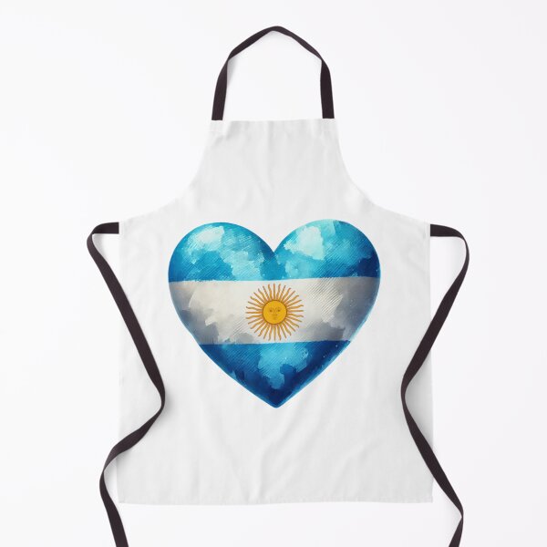 Artikelvorschau, Argentinien Herz Flagge Aquarell Stil entworfen und verkauft von FlagWardrobe.