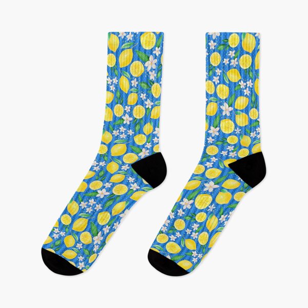 Item preview, Lemons and Stripes designed and sold by KrisInStitches.