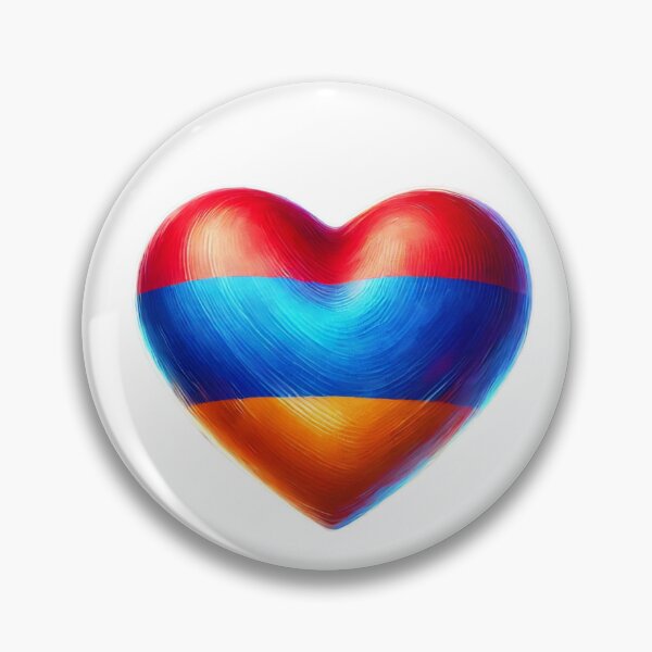 Item preview, Armenia Heart Flag Watercolour Style designed and sold by FlagWardrobe.