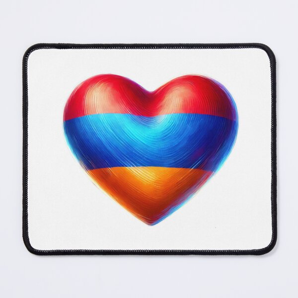 Item preview, Armenia Heart Flag Watercolour Style designed and sold by FlagWardrobe.