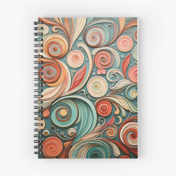 Item preview, Whimsical Swirls Pattern designed and sold by ArtFactoryAI.