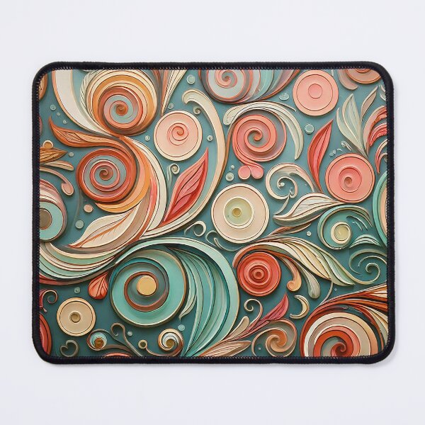 Item preview, Whimsical Swirls Pattern designed and sold by ArtFactoryAI.