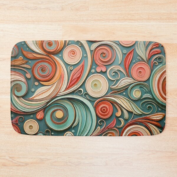 Item preview, Whimsical Swirls Pattern designed and sold by ArtFactoryAI.
