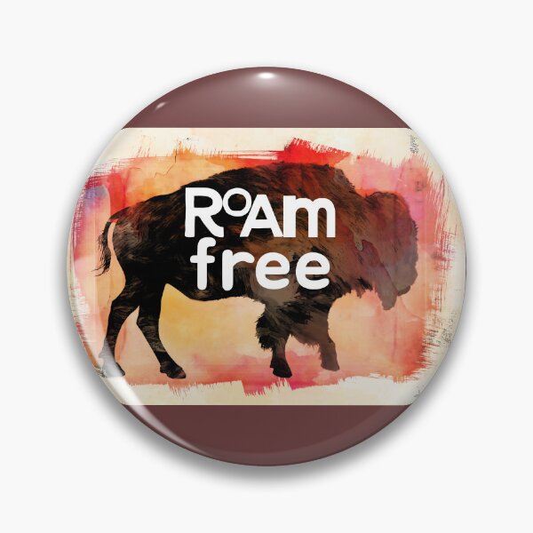 Item preview, Roam Free Text On Buffalo Art  designed and sold by art64.