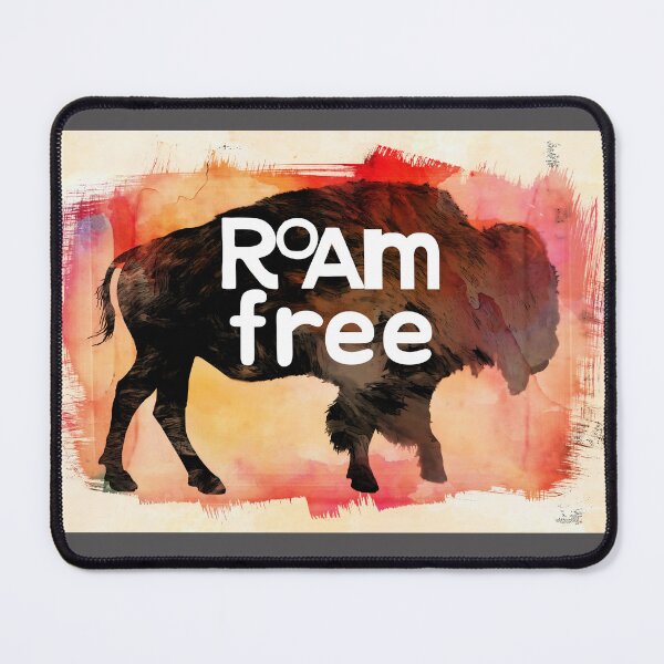 Item preview, Roam Free Text On Buffalo Art designed and sold by art64.