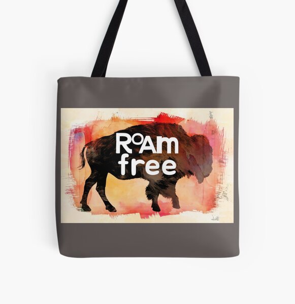 Item preview, Roam Free Text On Buffalo Art  designed and sold by art64.