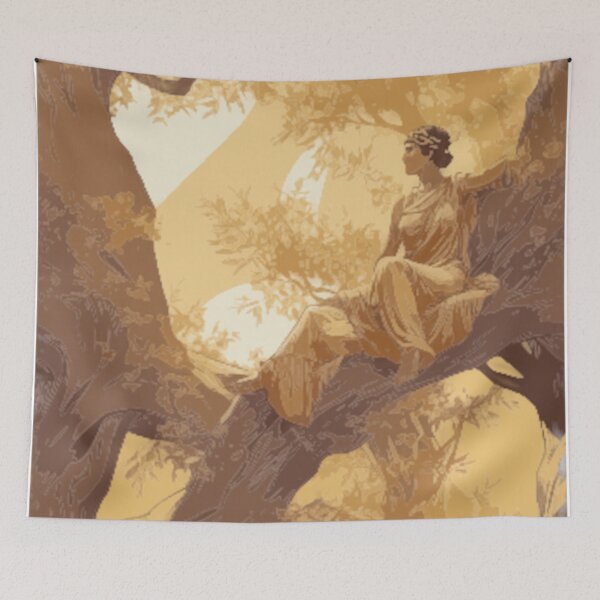 Item preview, Athena Beneath the Olive Tree – Golden Glow of Ancient Greece designed and sold by LuxuryApparels.