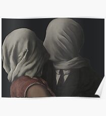 René Magritte - Die Liebenden (Paris 1928) Poster