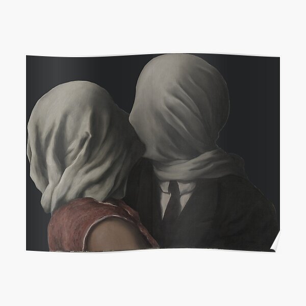 René Magritte - Les Amoureux (Paris 1928) Poster