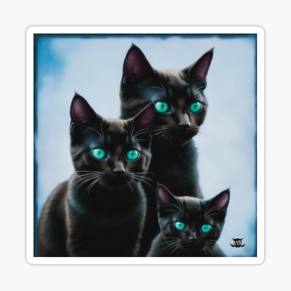 Aperçu de l'œuvre Frères et sœurs du chat noir créée et vendue par Mary The Vamp.