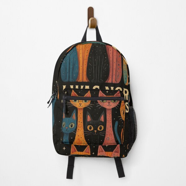 Item preview, I Was Normal Three Cats Ago-Colorful Witchy Cat Art designed and sold by Dark Witchery.