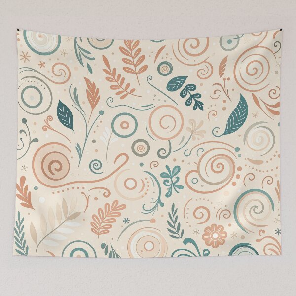 Item preview, Whimsical Swirls Pattern designed and sold by ArtFactoryAI.
